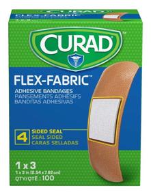 img 3 attached to Curad Flex Fabric Adhesive Bandages - 1x3 дюйма - Коробка из 100 штук | Улучшенное SEO