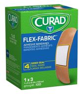 curad flex fabric adhesive bandages - 1x3 дюйма - коробка из 100 штук | улучшенное seo логотип