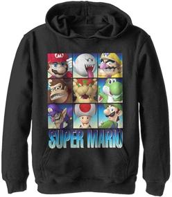 img 1 attached to Nintendo Hooded Pullover Fleece X Large Boys' Clothing