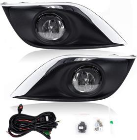 img 4 attached to 🚘 RP Remarkable Power FL7065 Fog Lights Kit for 2014-2017 Sunny/Versa Sedan with Clear Lens Bumper Lamps