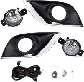 img 1 attached to 🚘 RP Remarkable Power FL7065 Fog Lights Kit for 2014-2017 Sunny/Versa Sedan with Clear Lens Bumper Lamps
