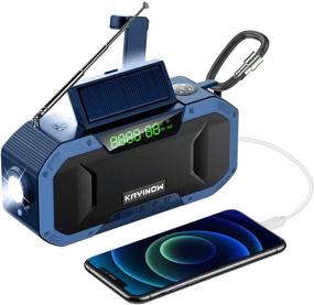 img 4 attached to 📻 LAMA Emergency Radio: Portable Wireless Speaker with NOAA Weather and Hand Crank, AM/FM, Ideal for Household and Outdoor (Blue)