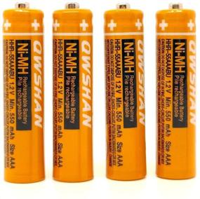 img 4 attached to 🔋 Panasonic Cordless Phone Battery: HHR-55AAABU AAA 1.2v (4/8 pcs) - 550mAh NI-MH Rechargeable for DECT 6.0 Handsets