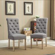 мебель roundhill tufted parsons dining логотип