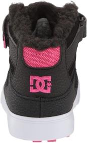 img 2 attached to 👟 High Top Black Skate Shoes for DC Girls