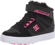 👟 high top black skate shoes for dc girls logo