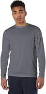 👕 long sleeve tee for men: champion double dry technology logo