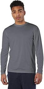 img 2 attached to 👕 Long Sleeve Tee for Men: Champion Double Dry Technology