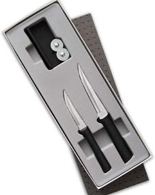 img 4 attached to Набор ножей Rada Cutlery FBA_G236: качественные нержавеющие стальные лезвия, 2 предмета с элегантными черными ручками.