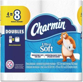 img 2 attached to Charmin Ultra Soft Bathroom Tissue, 4 Rolls of 2-Ply Toilet Paper (142 Sheets)