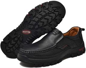 img 2 attached to VENSHINE Walking Leather Lightweight Breathable Men's Shoes and Loafers & Slip-Ons