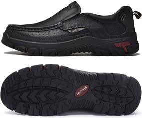 img 3 attached to VENSHINE Walking Leather Lightweight Breathable Men's Shoes and Loafers & Slip-Ons