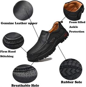 img 1 attached to VENSHINE Walking Leather Lightweight Breathable Men's Shoes and Loafers & Slip-Ons