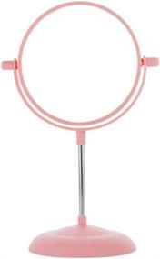 img 4 attached to 💄 Makeup Vanity Mirror - Dual-Sided 2X Magnifying Swivel Natural Daylight(Pink)