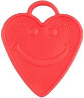 ❤️ heavy heart balloon weight - happy weight, 100g, red heart, pack of 10 логотип