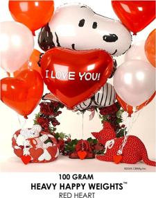 img 3 attached to ❤️ Heavy Heart Balloon Weight - Happy Weight, 100g, Red Heart, Pack of 10