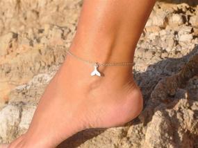 img 1 attached to 🌊 Set of 12 Starain Anklets for Women and Girls - Gold and Silver Ankle Bracelets with Beach-themed Turtle and Elephant Chains - Adjustable Foot Jewelry