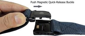 img 3 attached to 🔒 Bullko Magnetic Quick-Release Tactical Men's Belts: Military-Grade Accessories