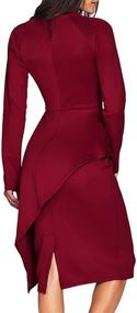 img 1 attached to CICIDES Womens Peplum Bodycon Business Women's Clothing and Dresses