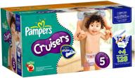 👶 128 count pampers cruisers size 5 economy plus: ultimate value for your baby logo