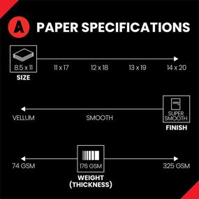 img 2 attached to 📄 Premium 65lb 176gsm Cardstock Paper - Accent Opaque Cream-Colored 8.5” x 11” - 250 Sheets (1 Ream) - Super Smooth Warm White Printer Paper for Ink Heavy Projects - 121972R