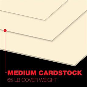 img 1 attached to 📄 Premium 65lb 176gsm Cardstock Paper - Accent Opaque Cream-Colored 8.5” x 11” - 250 Sheets (1 Ream) - Super Smooth Warm White Printer Paper for Ink Heavy Projects - 121972R