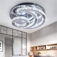 enhance your space with cxgleaming modern crystal chandelier: led moon 💡 crystal ceiling light - stunning pendant lighting for dining, bathroom, bedroom, living room логотип