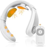 💆 wireless tens pulse technology smart neck massager: 15 stimulation levels & 6 massaging modes for neck pain relief, muscle soreness, and improved blood circulation logo