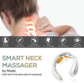 img 3 attached to 💆 Wireless Tens Pulse Technology Smart Neck Massager: 15 Stimulation Levels & 6 Massaging Modes for Neck Pain Relief, Muscle Soreness, and Improved Blood Circulation