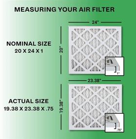 img 3 attached to Enhance HVAC Filtration with FilterBuy 20X24X1 Pleated Furnace Filters