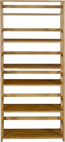 img 3 attached to 📚 Versatile Regency Flip Flop Folding Bookcase - Medium Oak, Perfect for Small Spaces and Portability