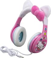 🎧 ekids hello kitty headphones for kids: adjustable headband, stereo sound, 3.5mm jack, volume control - perfect hello kitty gift! logo