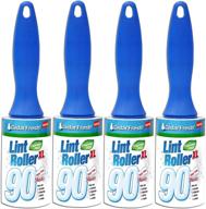 cedar fresh 90-sheet lint rollers: enjoy effortless lint removal with e-z peel sheets - 4-pack logo