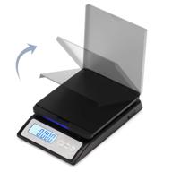 digital postal scale - 66 lb (30 kg), piece counting, foldable mail stand, backlit lcd, multiple weight units logo