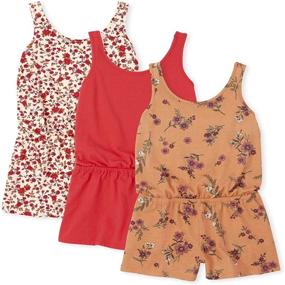 img 1 attached to 👗 Apricot Girls' Clothing 3-Pack Romper Set by Children's Place