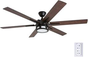 img 4 attached to 🔝 Top-rated Honeywell 51036 Kaliza Modern Ceiling Fan (56") with Remote Control - Espresso