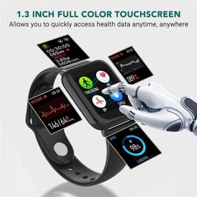 img 2 attached to 🎵 Mintsin Smartwatch: Music Control, DIY Screen Fitness Tracker, Heart Rate Monitor, Sleep Tracker, Pedometer Step Calories Counter for Men and Women
