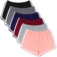 uratot 6-piece women's cotton sports 🩳 short yoga pant dance shorts running shorts logo