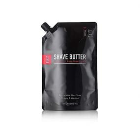 img 2 attached to 🪒 Beast Butter Shave Cream Refill Pouch, 16oz - Ultimate Nourishing Formula with Aloe, Oats, Shea, Ginseng & Vitamins: Get a Silky Smooth Shave