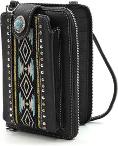 img 4 attached to 👜 Crossover Wallet Organizer Passport PHD 116BK: Versatile Women's Handbags & Wallets Combo with Crossbody Bag Functionality
