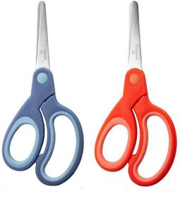 img 2 attached to 🖇️ Kinderific Soft Grip Left Handed Scissors for Kids and Schools - Pack of 6 (Classic)