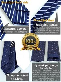 img 1 attached to 👔 Premium Washable Striped Necktie for Business Professionals - WandM Men's Accessories Collection