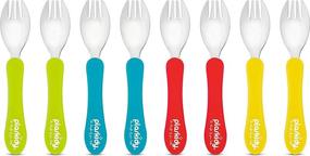 img 2 attached to Plaskidy Stainless Silicone Toddler Cutlery