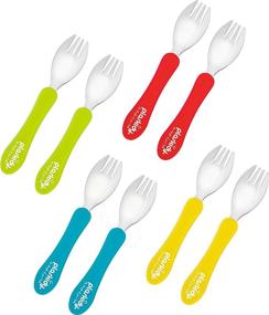 img 4 attached to Plaskidy Stainless Silicone Toddler Cutlery