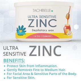 img 1 attached to 🧪 Tachibelle Zinc Wax 14 Oz: Professional Hair Removal Made in Italy - Pack of 1 - Depilatory Wax