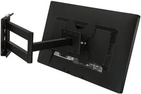 img 2 attached to 📺 Mount-It! Full Motion TV Wall Mount with 25 Inch Long Extension Swing Arm Bracket for Single Stud Installation, VESA 100, 200 mm, 100 Pound Weight Capacity