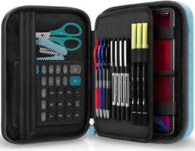 img 4 attached to 📚 Zannaki Big Capacity Storage Pouch: Ideal Marker Pen Pencil Case for Bullet Journal – Perfect for Students, Professionals, and Artists