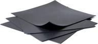 🛠️ neoprene rubber sheets pack of 4, 8x8-inch by 1/16 - diy gaskets material - ideal for domestic protection, isolation, plumbing repairs, supports logo