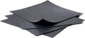 img 4 attached to 🛠️ NEOPRENE RUBBER SHEETS Pack of 4, 8x8-Inch by 1/16 - DIY Gaskets Material - Ideal for Domestic Protection, Isolation, Plumbing Repairs, Supports