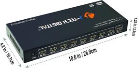 img 1 attached to 🔌 J-Tech Digital 8-Port HDMI Splitter 1x8 Full HD 1080P Certified with 3D, version 1.3 [JTD3DSP0108]